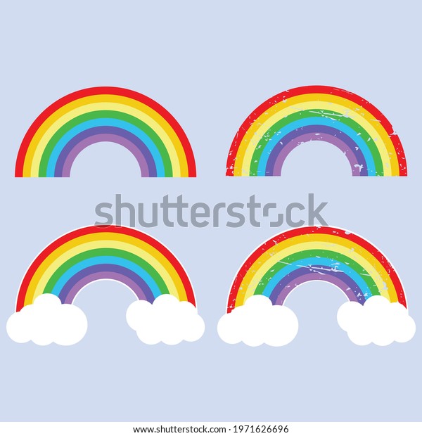 Download Rainbow Svg Vector Illustration Isolated On Stock Vector Royalty Free 1971626696