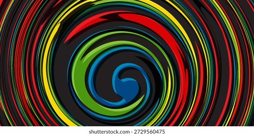Fundo de textura abstrata em espiral de arco-íris. Clip-art