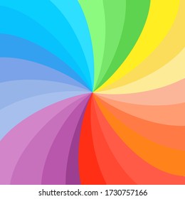 Rainbow Swirl Background. Vector Illustration