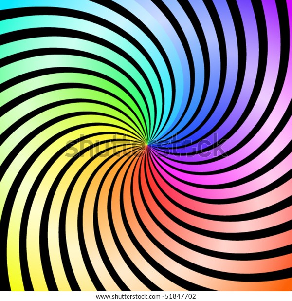 Rainbow Swirl Background Vector Illustration Stock Vector (Royalty Free