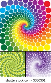 Rainbow swirl with color variations, change the colors to make it your own