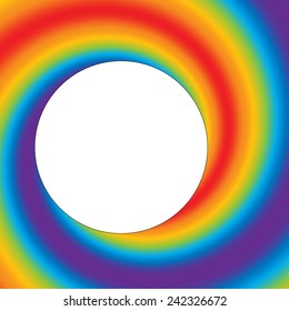 Rainbow Swirl Frame