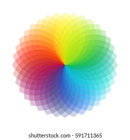 Rainbow Swirl, Vector Illustration
