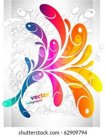 Rainbow swirly background