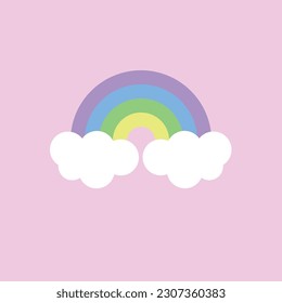 rainbow symbol colorful banner.vector illustration