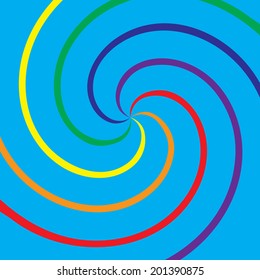 Rainbow symbol of same-sex relationships and free love
