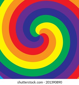 Rainbow symbol of same-sex relationships and free love