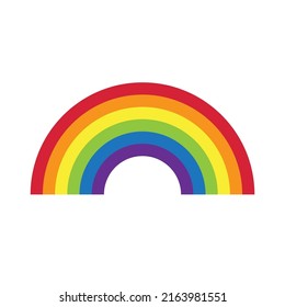 Rainbow symbol rainbow vector design illustration graphic.