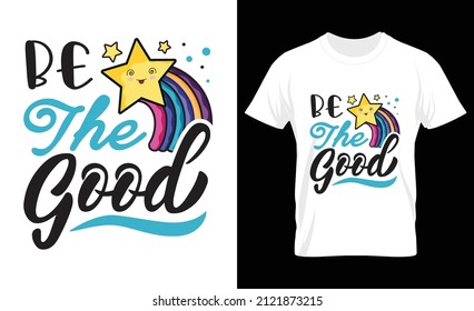 Rainbow t shirt design, typography slogan for t shirt printing, Vector design template