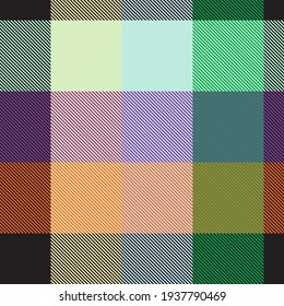 Rainbow Tartan Glen Plaid textured seamless pattern suitable for fashion textiles and graphics