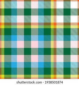 Rainbow Tartan Glen Plaid textured seamless pattern suitable for fashion textiles and graphics