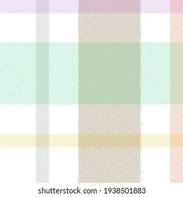 Rainbow Tartan Glen Plaid textured seamless pattern suitable for fashion textiles and graphics