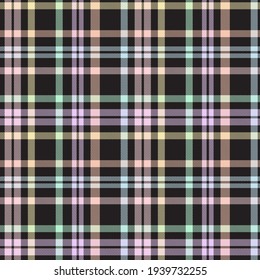 Rainbow Tartan Glen Plaid textured seamless pattern suitable for fashion textiles and graphics
