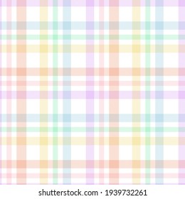 Rainbow Tartan Glen Plaid textured seamless pattern suitable for fashion textiles and graphics