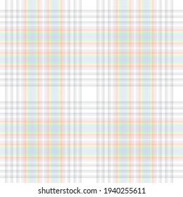 Rainbow Tartan Glen Plaid textured seamless pattern suitable for fashion textiles and graphics