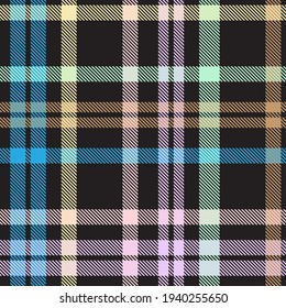 Rainbow Tartan Glen Plaid textured seamless pattern suitable for fashion textiles and graphics