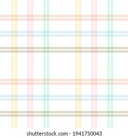 Rainbow Tartan Glen Plaid textured seamless pattern suitable for fashion textiles and graphics