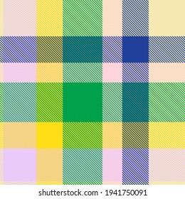 Rainbow Tartan Glen Plaid textured seamless pattern suitable for fashion textiles and graphics