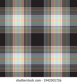 Rainbow Tartan Glen Plaid textured seamless pattern suitable for fashion textiles and graphics