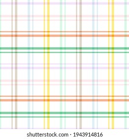 Rainbow Tartan Glen Plaid textured seamless pattern suitable for fashion textiles and graphics