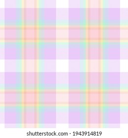 Rainbow Tartan Glen Plaid textured seamless pattern suitable for fashion textiles and graphics