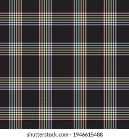 Rainbow Tartan Glen Plaid textured seamless pattern suitable for fashion textiles and graphics