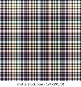 Rainbow Tartan Glen Plaid textured seamless pattern suitable for fashion textiles and graphics