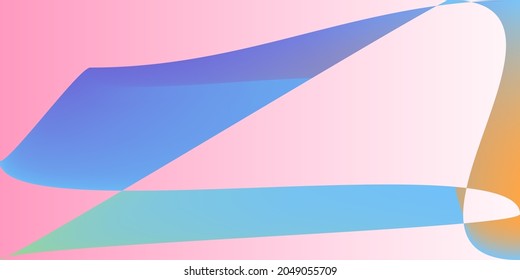 Tecnología Arcoiris Fondo Digital Moderno Borroso. Ilustración suave dinámica de capas mínimas. Líneas horizontales de forma rosada psicodélica fluida. Malla de gradiente de color futurista de neón multicolor.