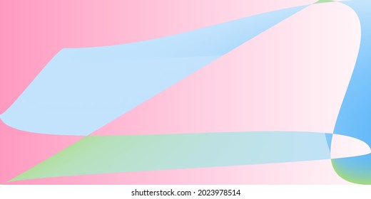 Ilustración psicodélica rosada de la tecnología arcoiris. Malla degradada de forma de neón fluida moderna. Capas Multicolor Pastel Fondo de oficina futurista. Superficie suave dinámica digital mínima.
