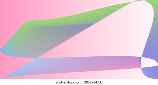 Rainbow Technology Psychedelic Pastel Horizontal Lines. Multicolor Modern Digital Futuristic Illustration. Pink Dynamic Layers Minimal Shape Gradient Mesh. Color Neon Smooth Fluid Blurred Background.