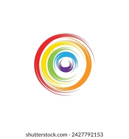 Rainbow template vector illustration design