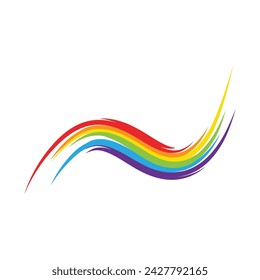 Rainbow template vector illustration design