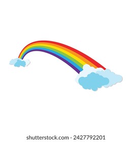 Rainbow template vector illustration design