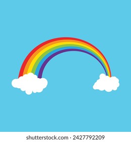 Rainbow template vector illustration design