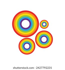 Rainbow template vector illustration design
