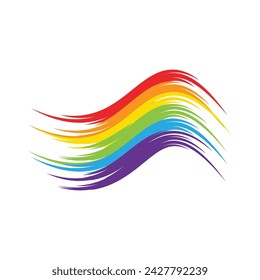 Rainbow template vector illustration design