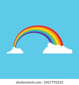 Rainbow template vector illustration design