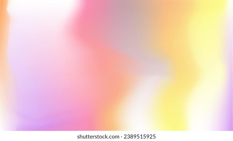 Rainbow template wallpaper for app ads web card. Orange mauve purple color background media post wallpaper presentation. Tender wedding invitation print cover. Pastel white yellow pink violet banner. 