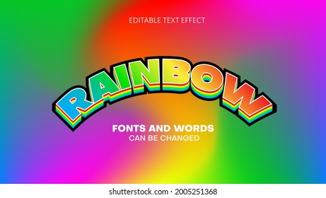 Rainbow Text Effect With Fullcolor