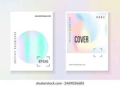 Rainbow Texture. 1980 Presentation. Memphis Effect. Holographic Foil. Chrome Design. Violet Geometric Label. Isolated Prism Illustration. Blue Rainbow Texture