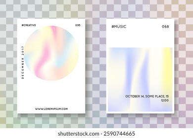 Rainbow Texture. Blue Minimal Cover. Colorful 90s Illustration. Hologram Poster. Modern Design. Plastic Vector. Spectrum Pattern. Violet Rainbow Texture