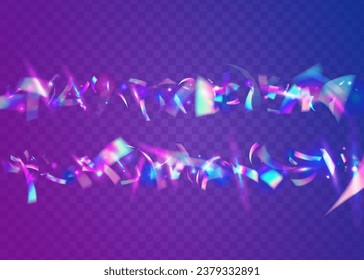 Rainbow Texture. Iridescent Glitter. Birthday Background. Retro Prism. Laser Multicolor Illustration. Glitter Art. Flying Foil. Blue Blur Tinsel. Purple Rainbow Texture