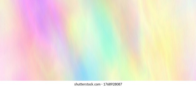 Regenbogenstruktur. Unglaubliches, holografisches Design. Trendster Hintergrund. Weiche Farbtöne sind ein klassischer Frühling, Sommer. Eine pastellfarbene Farbpalette kann ein wunderschönes, einzigartiges Design sein.