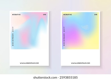 Rainbow Texture. Minimalist Fluid. Isolated White Template. Fashion Design. 1980 Background. Purple Holographic Flyer. Chrome Banner. Violet Rainbow Texture