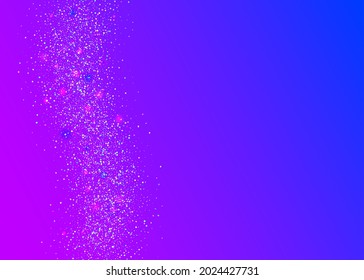 Rainbow Texture. Purple Laser Confetti. Crystal Art. Blur Prism. Disco Carnaval Decoration. Transparent Glitter. Modern Foil. Iridescent Tinsel. Blue Rainbow Texture
