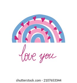 Rainbow thank you card or banner design. Thank you to all health workers rainbow abstract message. Giving back gratitude card for national health service workers.