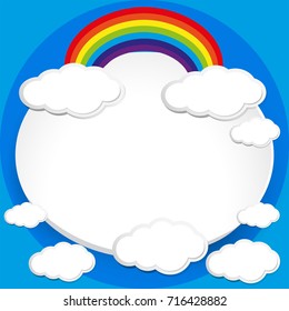 Rainbow Themes Template Frame Stock Vector (Royalty Free) 716428882 ...