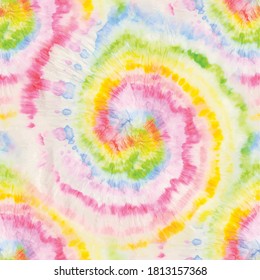 Rainbow Tie Dye Swirl  Psychedelic Tie Dye  Seamless Hippie Background   Rainbow Vector Dyed Repeat  Colorful Tie Dye Pattern  Multi Swirl Tie Dye  Rainbow Circle Hippie Peace  Rainbow Vector Spiral