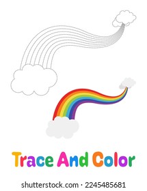 Hoja de cálculo de seguimiento del arco iris para niños