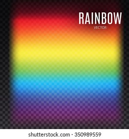 Rainbow Transparent Design.  Vector illustration